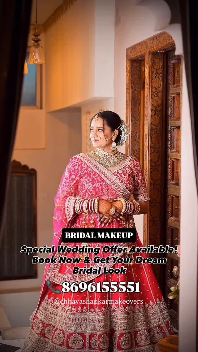 Book now😍
📍C-56 Anand vihar, Railway Colony, Jagatpura, Jaipur
📩 DM us to check your wedding date availability.
📞-8696155551

#chhayashankarmakeovers #BridalMakeupJaipur #JaipurBride #WeddingMakeup #bridalbeauty